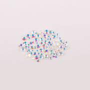 №18 Стразы E.Co Nails голографические с прозрачным дном (100 шт.)