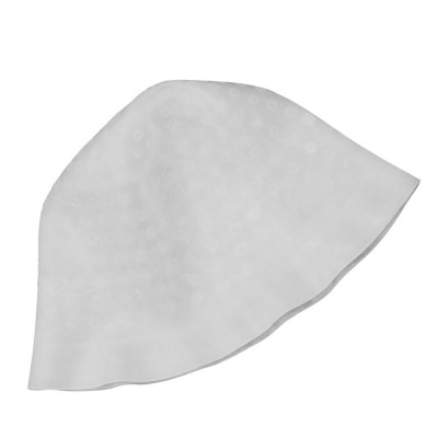 Шапка для мелирования силиконовая с полями белая, розовая с крючком (средняя перфорация) арт.HS56939 Шапка для мелирования силиконовая с полями белая, розовая с крючком (средняя перфорация) арт.HS56939