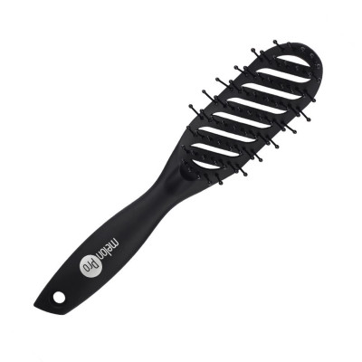 Щетка для укладки волос прорезиненное покрытие Soft-Touch Мelon Pro, 9 рядов Щетка для укладки волос прорезиненное покрытие Soft-Touch Мelon Pro, 9 рядов