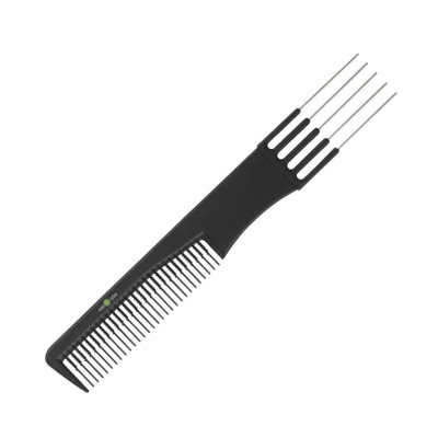 Расческа карбоновая для начеса с метзубцами 190 мм арт.SA40151 Расческа карбоновая для начеса с метзубцами 190 мм арт.SA40151