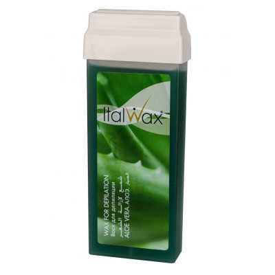 Воск для депиляции теплый в картридже Алоэ ITALWAX 100 мл Воск для депиляции теплый в картридже Алоэ ITALWAX 100 мл