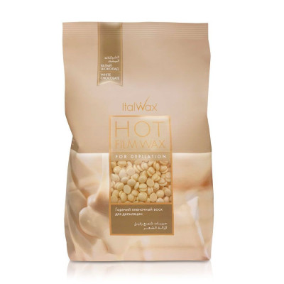 Воск для депиляции пленочный в гранулах Белый шоколад ITALWAX 1000 г Воск для депиляции пленочный в гранулах Белый шоколад ITALWAX 1000 г