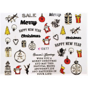 Наклейки для ногтей Новогоднее чудо E877