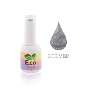 Гель-лак для ногтей с эффектом Кошачий глаз E.co Nails Crazy cats eye SILVER №008, 10мл