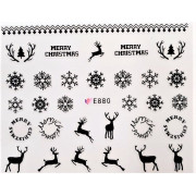 Наклейки для ногтей Новогоднее чудо E880