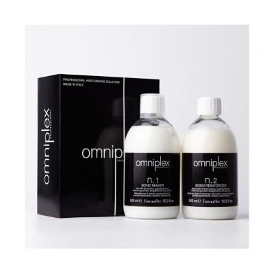Средства для защиты и восстановления FarmaVita OMNIPLEX N.1+N.2 SALON KIT 500 мл Средства для защиты и восстановления FarmaVita OMNIPLEX N.1+N.2 SALON KIT 500 мл