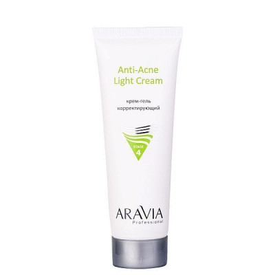 Крем-гель корректирующий для жирной и проблемной кожи ARAVIA Professional Anti-Acne Light Cream 50мл Крем-гель корректирующий для жирной и проблемной кожи ARAVIA Professional Anti-Acne Light Cream 50мл