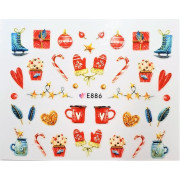 Наклейки для ногтей Новогоднее чудо E886