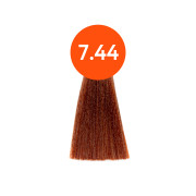 OLLIN "N-JOY" 7/44 – русый интенсивно-медный, перманентная крем-краска для волос 100мл