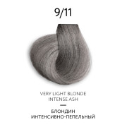 Ollin Color Platinum Collection 9/11 блондин интенсивно-пепельный Перманентная крем-краска для волос