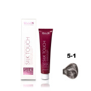 OLLIN SILK TOUCH 5/1 светлый шатен пепельный 60мл Безаммиачный стойкий краситель для волос
