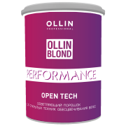 OLLIN BLOND PERFORMANCE Open Tech Осветляющий порошок для открытых техник обесцвечивания волос 500г