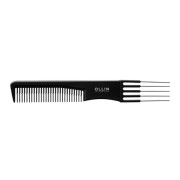 Расчёска карбоновая с металлической "вилкой", 19,2 см. OLLIN Professional