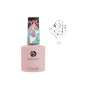 Закрепитель для гель-лака с блестками ADRICOCO Nympha №04 - ночной светлячок (8 мл.)