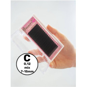 Ресницы Beautyfly микс 16л, C 0,12 7-15mm