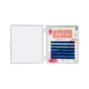 Ресницы Lash&Go мини микс Синий, D 0,10 8-13mm