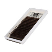 Ресницы Barbara Колорированные Коричневый микс, C 0,07 7-12mm