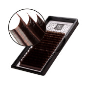 Ресницы Barbara Горький шоколад отдельные длины, D 0,07 7mm