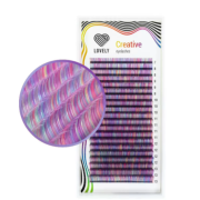 Ресницы Lovely микс Колорированные №2, D 0,07 7-13mm