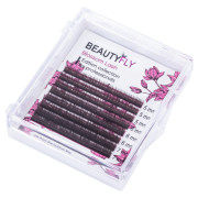 Ресницы Beautyfly горький шоколад BB(отдельные длины), D 0,10 7mm