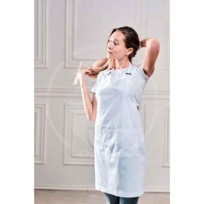 Фартук мастера и парикмахера ТиСи белый Фартук мастера и парикмахера ТиСи белый