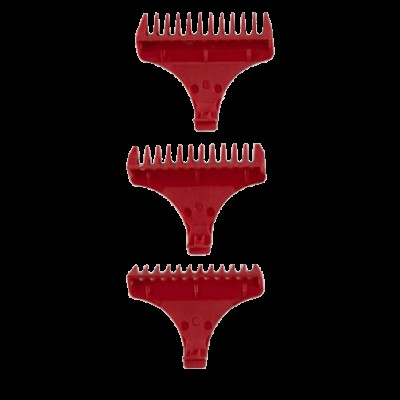 Набор насадок Wahl 3072-016 для триммера Detailer Wide, Cordless Detailer Li, 1,5, 3, 4,5 мм, красный Набор насадок Wahl 3072-016 для триммера Detailer Wide, Cordless Detailer Li, 1,5, 3, 4,5 мм, красный