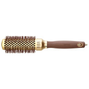 Термобрашинг для укладки волос Olivia Garden EXPERT BLOWOUT SHINE Wavy Bristles Gold&Brown