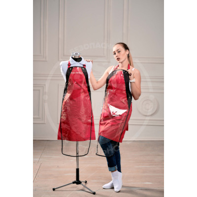 Фартук ТиСи с защитной накидкой красный Фартук ТиСи с защитной накидкой красный