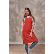 Фартук габардин красный