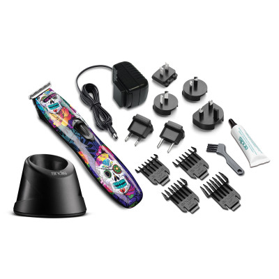 Триммер для стрижки волос Andis D-8 Slimline Pro Sugar Skull 0.1 мм, аккум/сетевой, 2.45 W, 4 нас. 32620 Триммер для стрижки волос Andis D-8 Slimline Pro Sugar Skull 0.1 мм, аккум/сетевой, 2.45 W, 4 нас. 32620