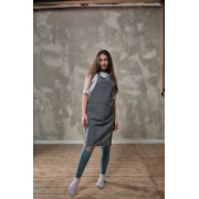 Фартук габардин серый