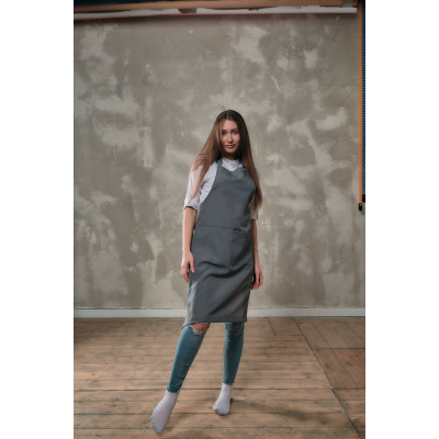 Фартук габардин серый Фартук габардин серый