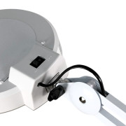 Лампа с увеличительным стеклом светодиодная на штативе напольная на колесиках