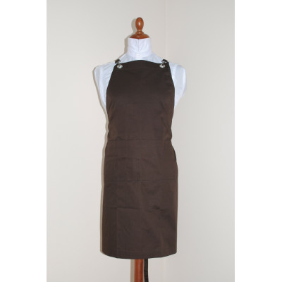 Фартук мастера и парикмахера на люверсах Медея шоколад Фартук мастера и парикмахера на люверсах Медея шоколад
