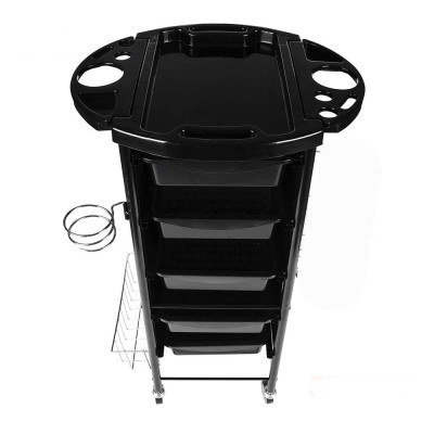 Тележка парикмахерская с одной боковой корзиной B6 Тележка парикмахерская с одной боковой корзиной B6