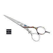 Прямые парикмахерские ножницы Jaguar FREAK 5.0 прямые WHITE LINE (45250-12)