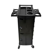 Парикмахерская тележка D01 с дверцами на замке с ключом