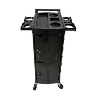 Парикмахерская тележка D01 с дверцами на замке с ключом Парикмахерская тележка D01 с дверцами на замке с ключом