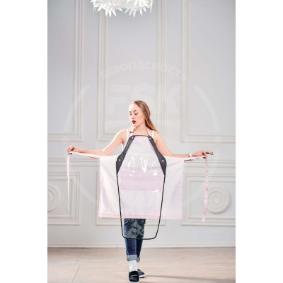 Фартук ТиСи с защитной накидкой розовый Фартук ТиСи с защитной накидкой розовый