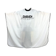 Пеньюар парикмахерский DiBiDi WM1046 с силиконовым воротником, белый