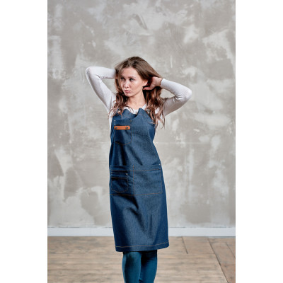 Фартук джинс на люверсах - синий Фартук джинс на люверсах - синий