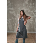 Фартук габардин серый