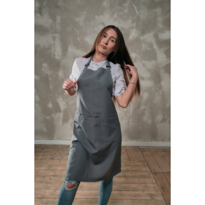 Фартук габардин серый Фартук габардин серый