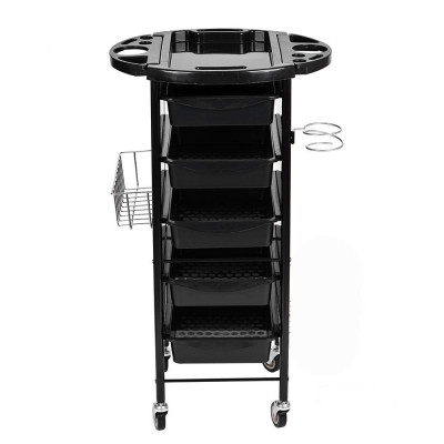 Тележка парикмахерская с одной боковой корзиной B6 Тележка парикмахерская с одной боковой корзиной B6