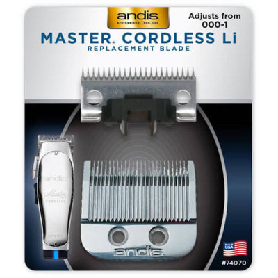 Ножевой блок Andis 74070 к машинкам Master Cordless Li и другим моделям серии MLC, 0,5-2,4 мм Ножевой блок Andis 74070 к машинкам Master Cordless Li и другим моделям серии MLC, 0,5-2,4 мм