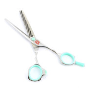 Филировочные парикмахерские ножницы TQ6540S TAYO DUET (35 зубцов) 5,5" , зеленые