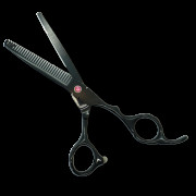 Ножницы парикмахерские черные филировочные 6 дюймов AQW2-630